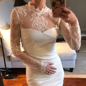 White lace dress